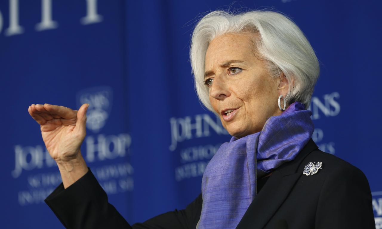 Christine Lagarde, directora del FMI, 