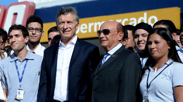 Macri y el empresario Coto