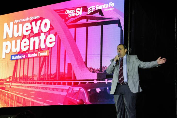 Poletti y el nuevo puente Santa Fe-Santo Tomé: “Será algo histórico” 