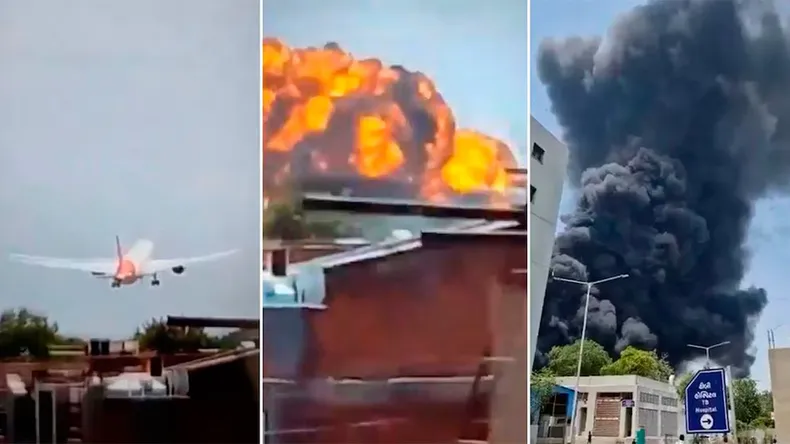 Tragedia aérea: se estrelló un avión con 242 personas a bordo