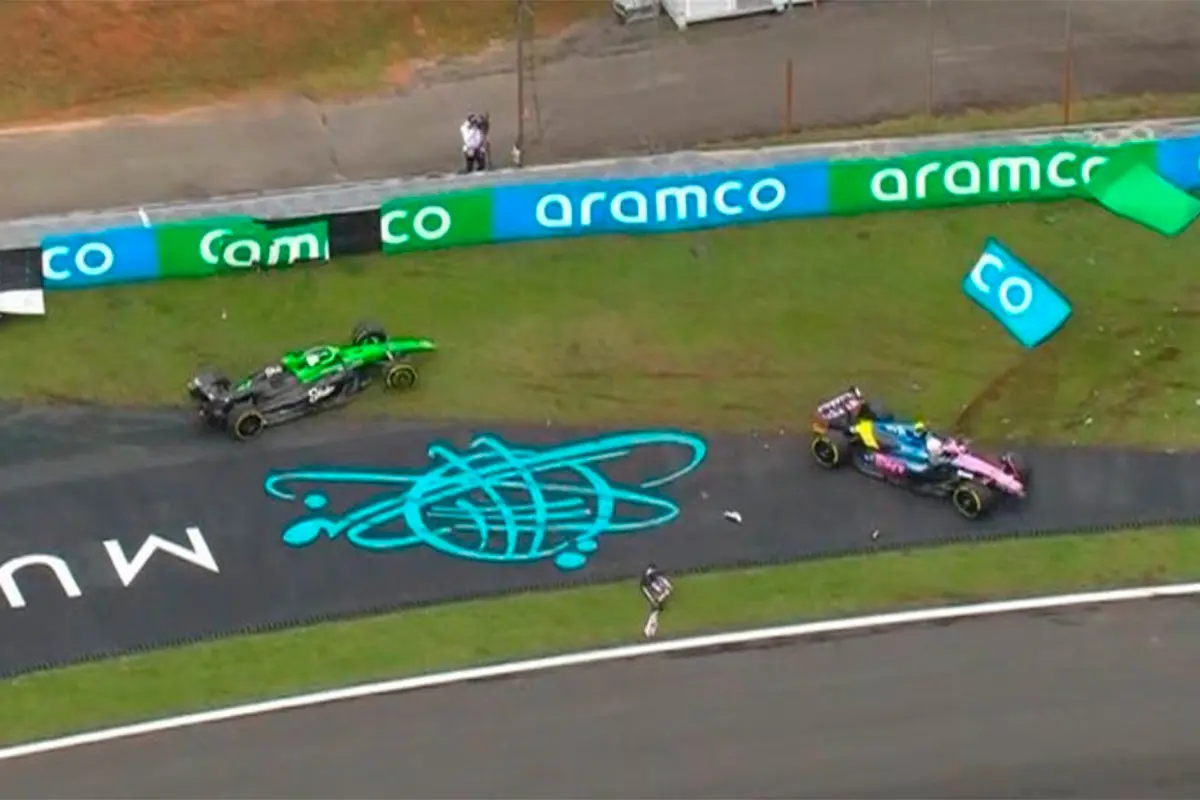 Franco Colapinto chocó y quedó afuera del sprint