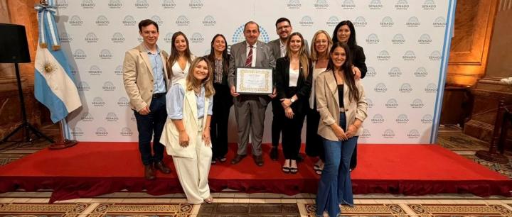 El Senado Nacional distinguió al intendente de Santa Fe