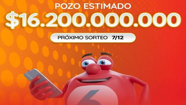 El Quini 6 te espera este domingo con $ 16.000 millones