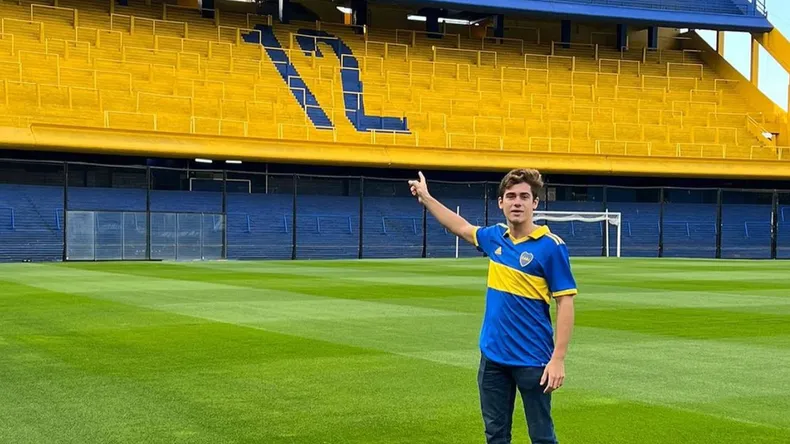 Colapinto le prometió el primer podio a Boca