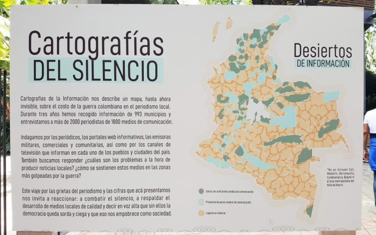 Exhibición del informe Cartografías del Silencio en Medellín.