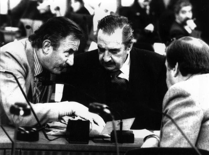 El expresidente Raúl Alfonsín.