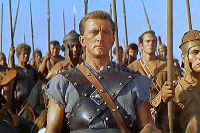 Kirk Douglas en Espartaco (1960).