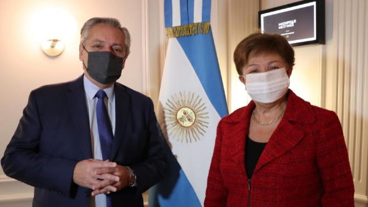 El presidente argentino y la titular del FMI se vieron las caras en Roma.