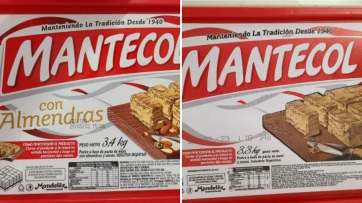 La imagen de la izquierda muestra el producto verdadero. La de la derecha el falso.
