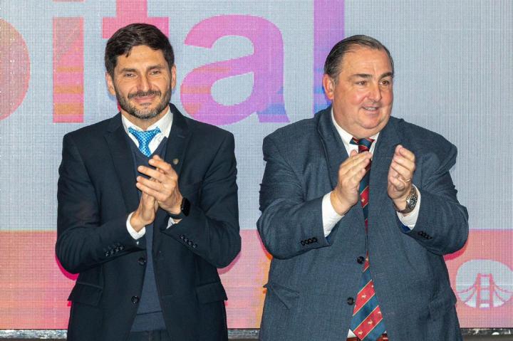 El gobernador y el intendente de Santa Fe, Juan Carlos Poletti.