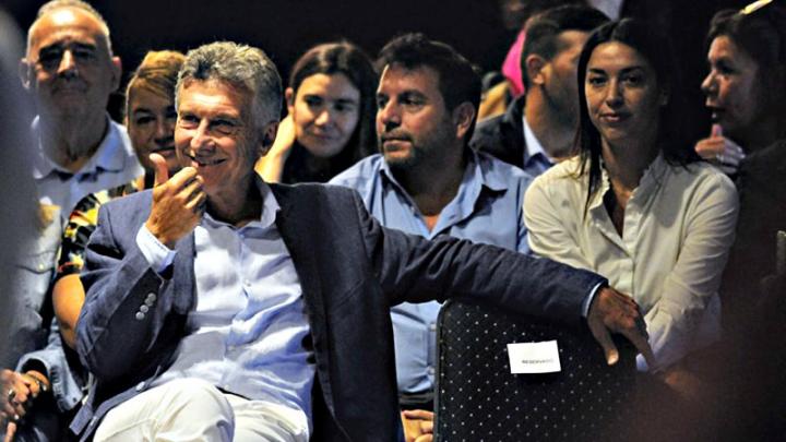 Mauricio Macri estuvo en la Bolsa de Comercio de Rosario.