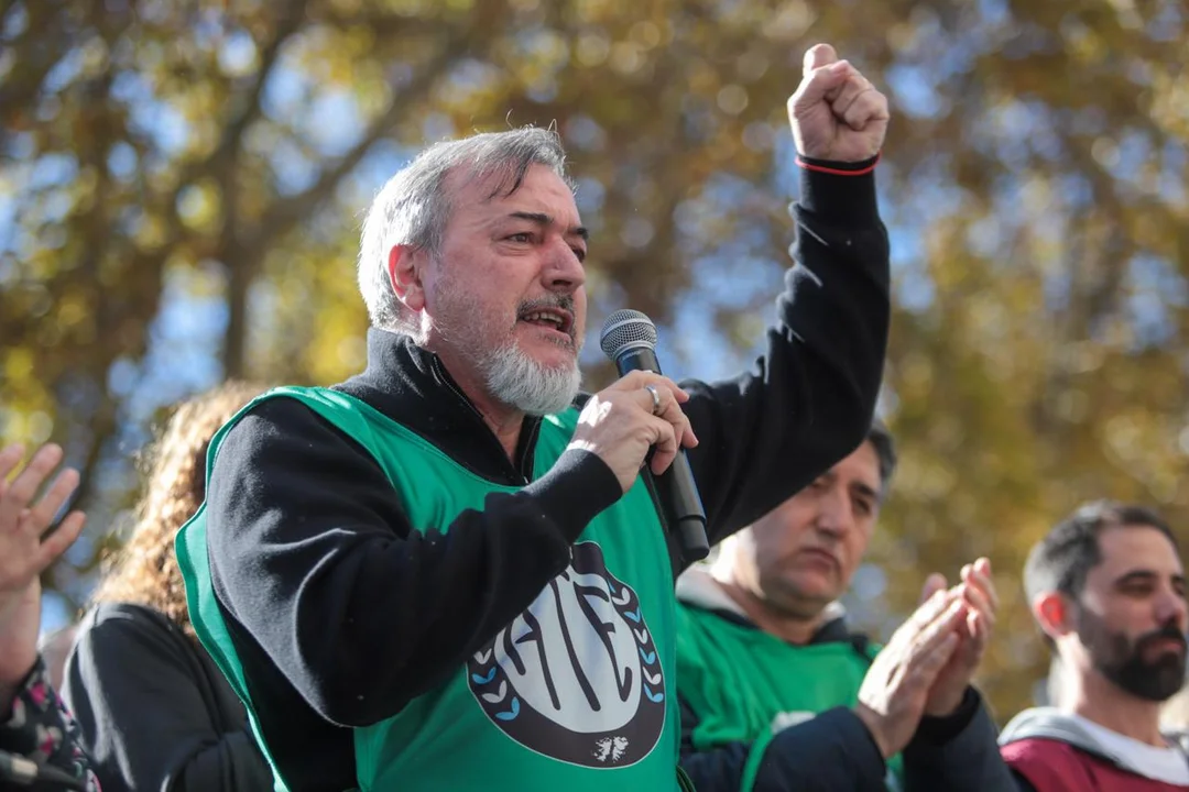 Rodolfo Aguiar, secretario general de ATE. 
