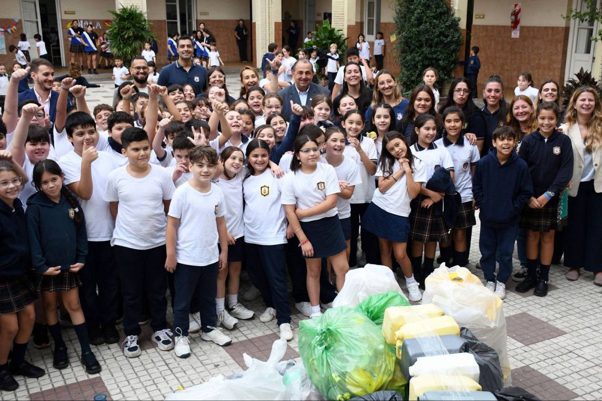 Eco Escuelas 2026: comenzó el pesaje de materiales reciclables