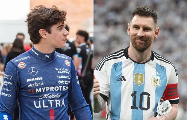 Sueño cumplido: Colapinto se encontró con Lionel Messi 