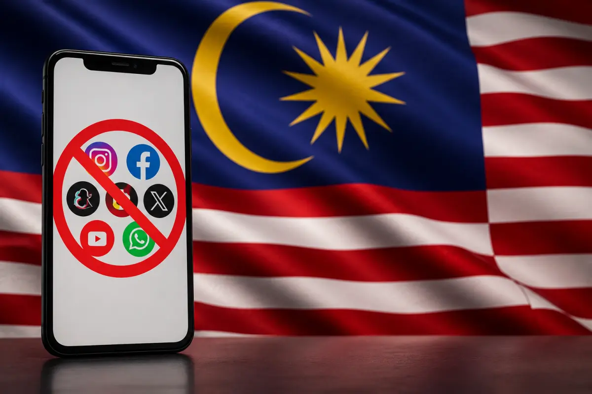 Malasia prohibió las redes sociales a menores de 16 años 