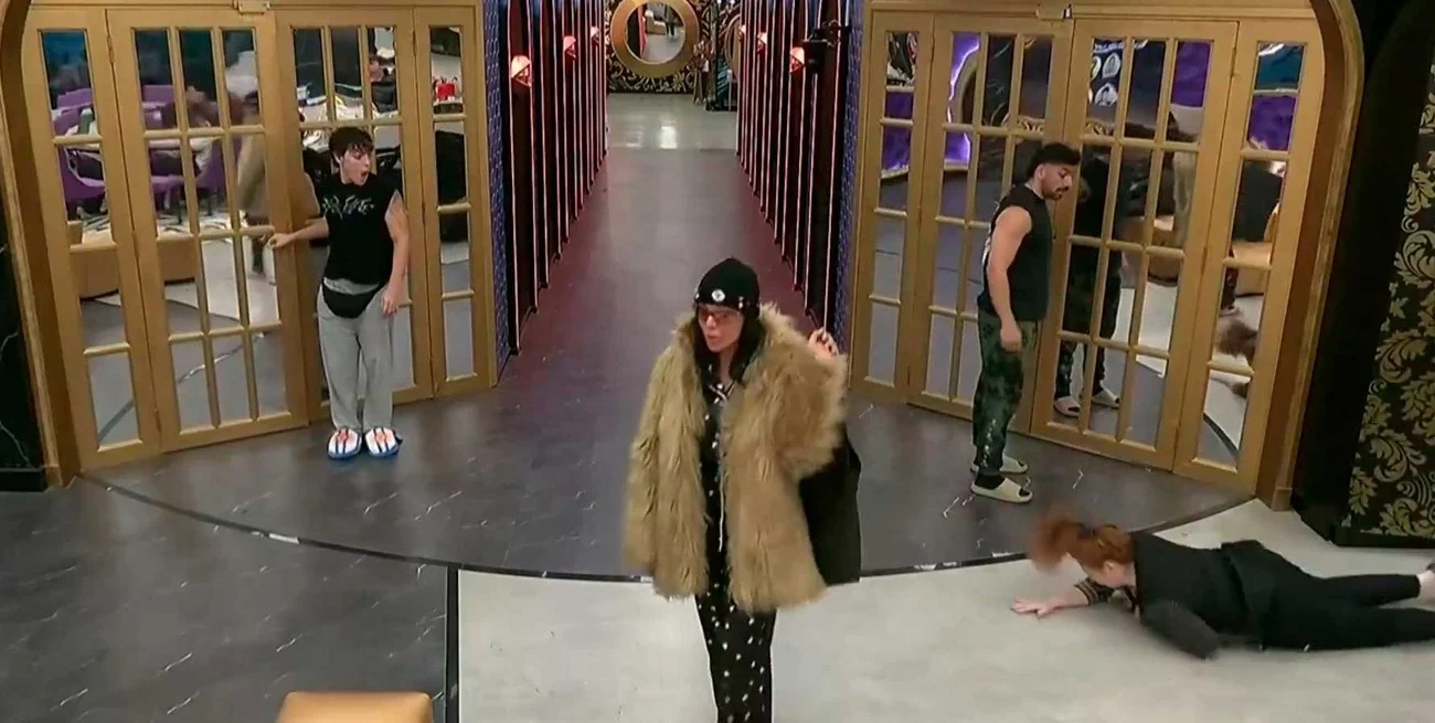 Así fue la nueva caída de Andrea del Boca en Gran Hermano